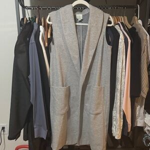 Joie Gray Open-Front Vest